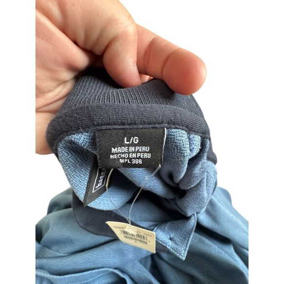 Haggar Performance Wear Cool 18 Polo Men's Large Blue Outdoors Minimalist - Picture 2 of 5